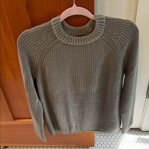 Jenni Kayne Olive/Sage Green Fisherman Women’s Sweater BRAND NEW WITHOUT TAGS